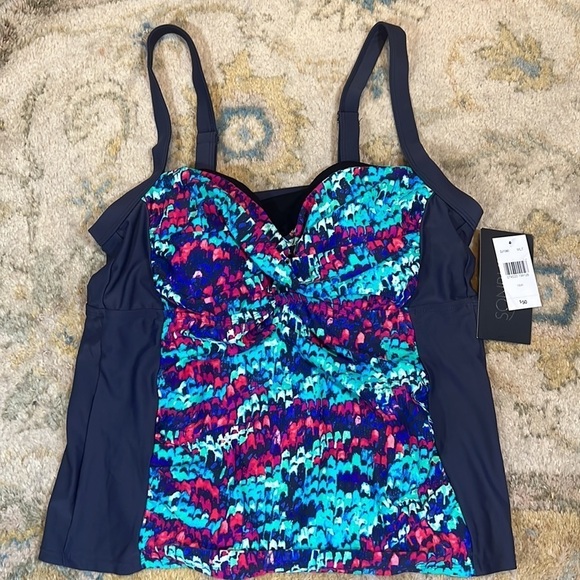 ⭐️NWT,Sonria,-16W, Swimwear Top, Gorgeous Colors,So Slimming & Form Flattering! - Picture 5 of 9